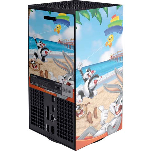 Looney Tunes Beach XBox Series X Digital Edition Console Skin